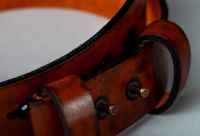 Brown leather belt