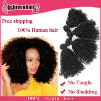 100% human hair Brazilian/Peruvian/Indian remy virgin curly hair 6A grade kinky curl hair