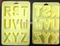 High quality A-j letter silicone ice mould