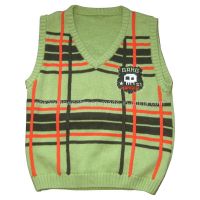 boys' v-neck sleeveless fashioned sweater