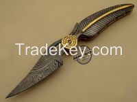 Custom Handmade Damascus Steel Hunting Best
