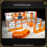 brand name chain shop wood showcase