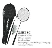 2 Player Steel Racket Badminton  Set