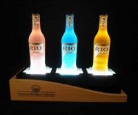 light acrylic display stand beer display case menu display stand