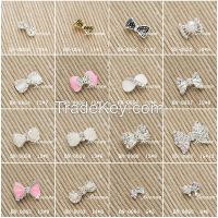 2014 new fashion 3d butterflies nail art jewelry