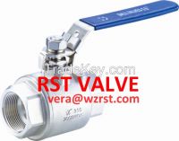 NPT/BSPT/BSPP WCB 1PC/2PC/3PC STAINLESS STEEL BALL VALVE, 2000WOG