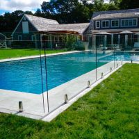 high safety clear tempered glass pool fence,glass pool fence price From China