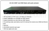 4K 4X4 HDBT Lite HDMI Matrix with audio extractor