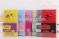 Cute Colorful In-ear Earphones Factory Price As Gift