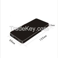 12000 mAh power bank with black piano paint