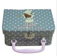 customized handle suitcase box,paperboard pringting box,accept customized