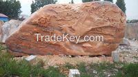 China Cloudy Rosa Marble Landscape Stone, Carving Stone for Garden Decoration