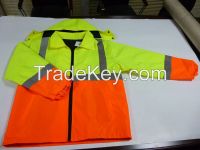 Safety coat /parka/Jacket with pp cotton,pockets,waterproof From China
