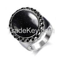 Wholesale Cheap Black Onyx Gemstone Mens Rings