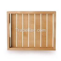 ExclusiveLane Handcrafted Wood Serving Tray - Set of 3 From India