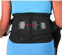 breathable elastic material back support brace with lumbar pad