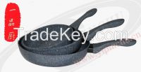 Forged  Marble Coating Aluminum Ceramic Fry
