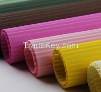 colorful corrugated paper