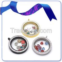 stainless steel floating living memory locket