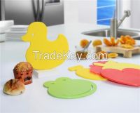 mini lovely small cartoon plastic cutting board /mat