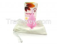 Reusable medical silicone menstrual cup lady cup soft cup