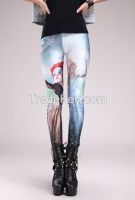 Alice in Wonderland blue leggings