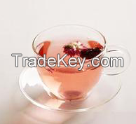 Glass coffee set cup and plate