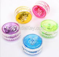 plastic 6cm customized Yoyo with logo, LED and Sound in different color