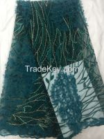 Wholesale lace fabric, 3D emboridery lace fabric. African lace fabric.