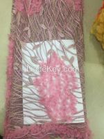 Wholesale lace fabric, 3D e...