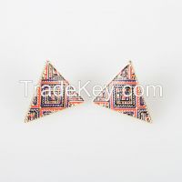 2015 Fashion Women triangle charming dribble earrings cheap price wholesale