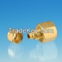 Brass female Connector / machined threaded brass/ quick connector