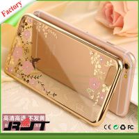 Secret Garden Flower Pattern Electroplate TPU Phone Cases for iPhone 6 6s Case