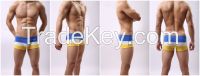 Stylish man underwear comfy cotton spandex knitted boxer shorts