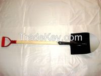 garden tools steel shovel with wooden handle