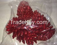 GLITTERED PINE CONE 
