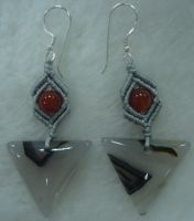 Agate Earings (triangle)