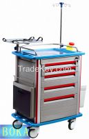 Stainless steel hospital trolley