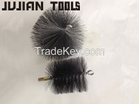 steel chimney brush head round