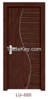 Good quality Russia design interior red soild wooden door made in China