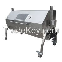 Gas roaster grill with lid