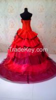 Custom wedding dress,bridal gown with color 5