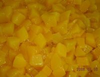 canned peach dices in syrup