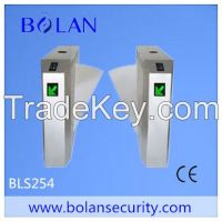 High speed glass flap turnstile gate, wing barrier gate turnstile From China