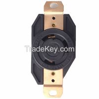 Twist-Lock Generator Receptacle, 2 Pole 3 Wire, 30 AMP, 250 Volt, Locking Receptacle NEMA L6-30r Pk Hubbell Hbl2620