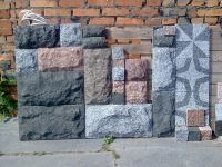 Granite pavers, slabs, curbs