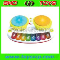 Funny Double Shot Drum with Piano toys,Baby toys