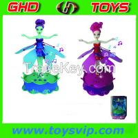 Best Promtional Gifts ,Induction Flying Fairy with Music and light ,plastic toys