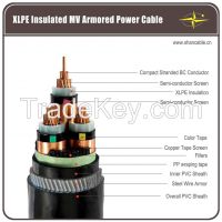 Copper Conductor XLPE Insulated Electric Power Cable - up to 35kV