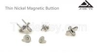 JIDEYEHigh quality 18x2mm nickle color metal magnetic snaps